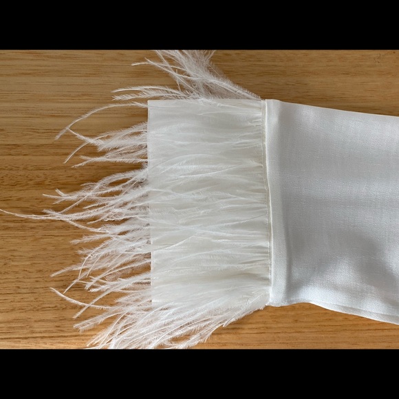 ZARA | Brand new white shirt with feather detail - Picture 3 of 5